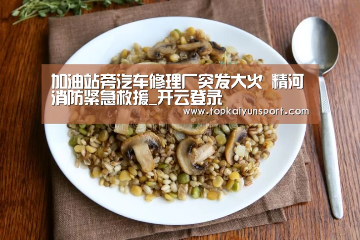 加油站旁汽车修理厂突发大火 精河消防紧急救援_开云登录(图3) 开云APP